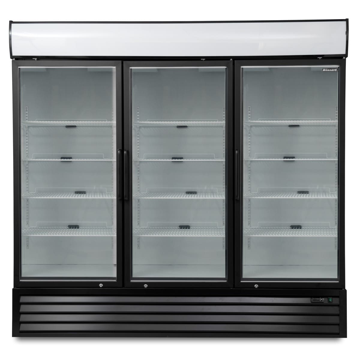 BLIZZARD Triple Hinged Glass Door Freezer Display Merchandiser - Image 2