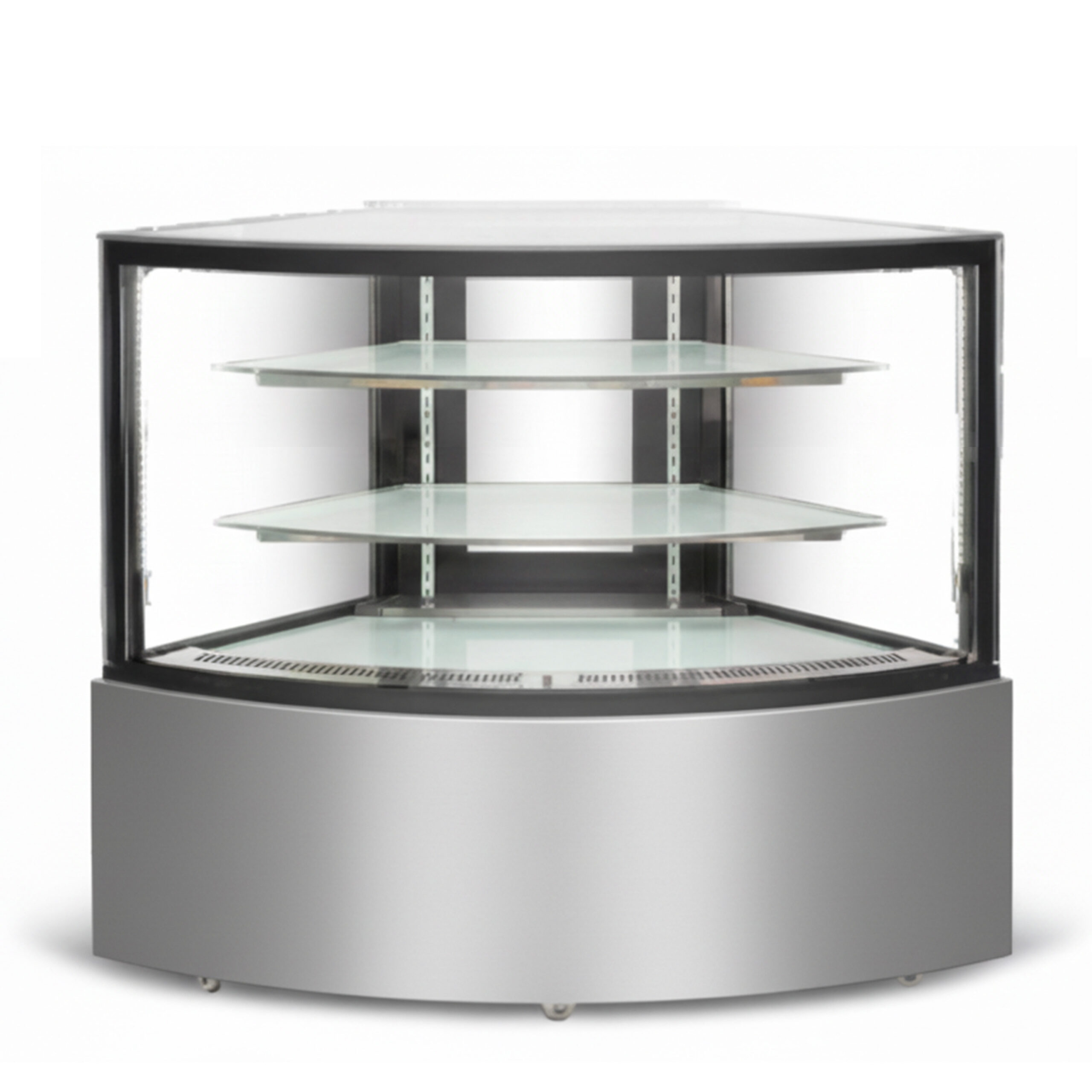 BLIZZARD Flat Glass Double Tier Refrigerated Serve Over Corner Counter