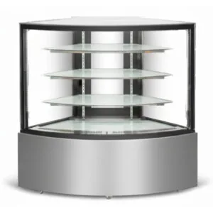 BLIZZARD Flat Glass Triple Tier Refrigerated Serve Over Corner Counter