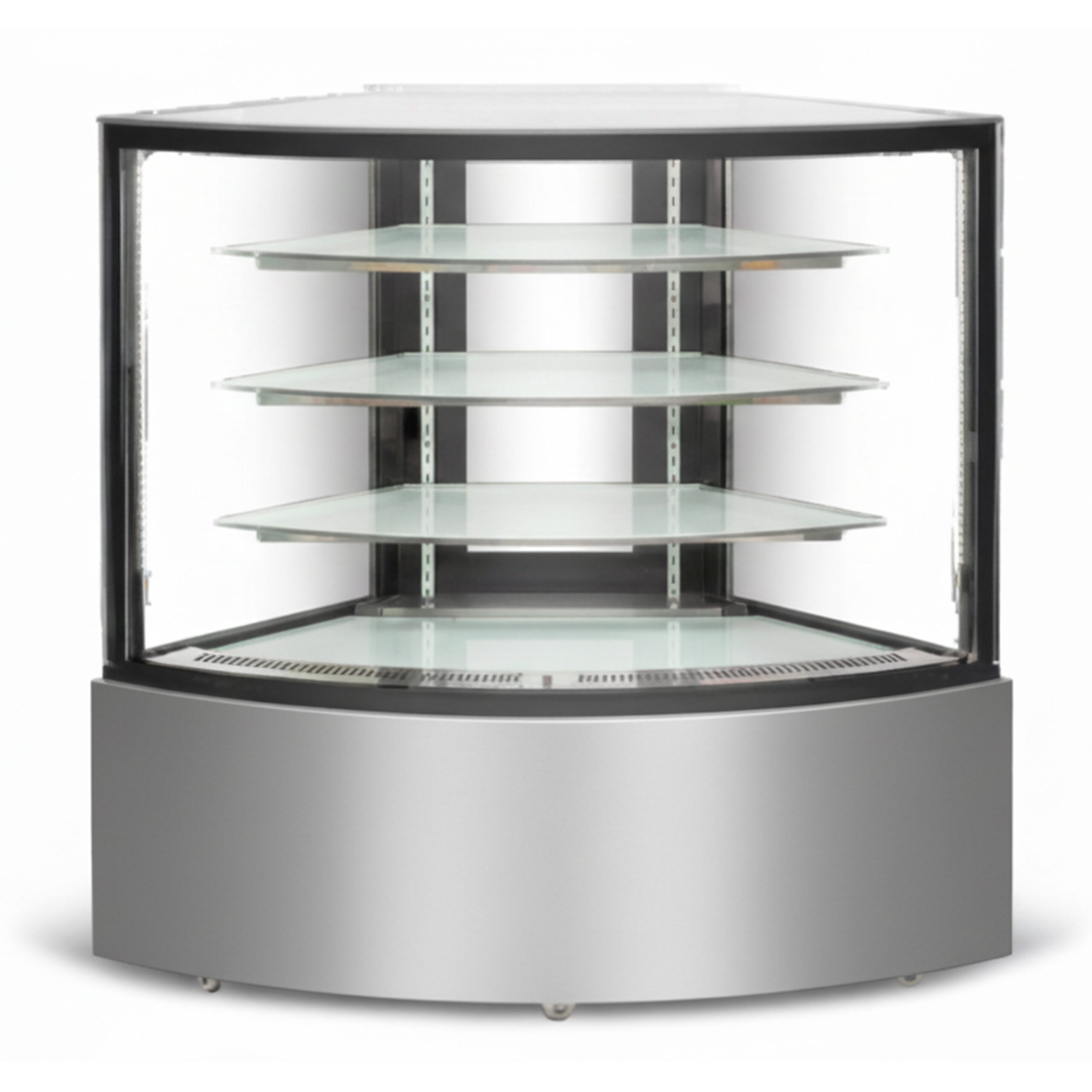 BLIZZARD Flat Glass Triple Tier Refrigerated Serve Over Corner Counter
