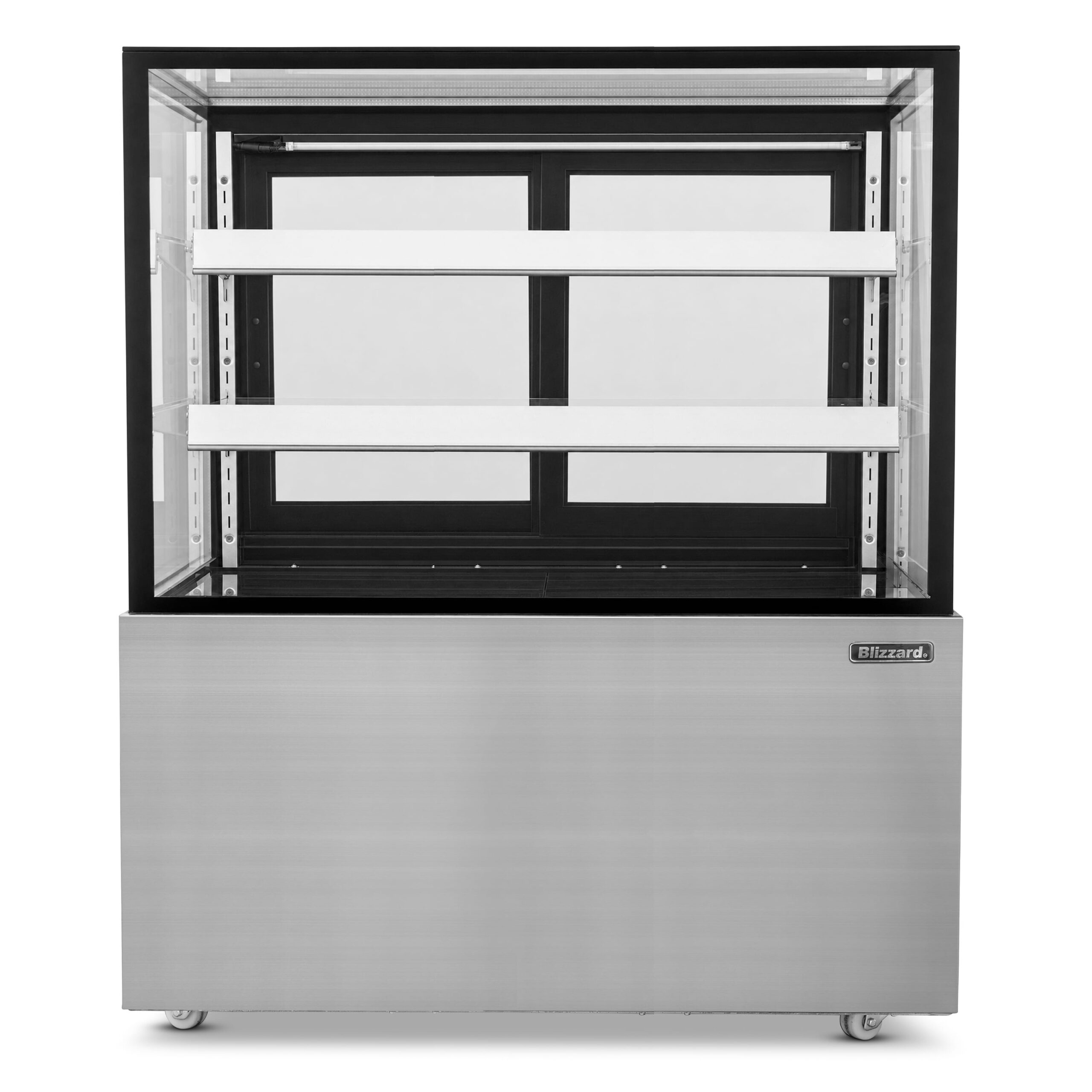 BLIZZARD 1.2m Double Tier Refrigerated Flat Glass Display Unit - Image 2