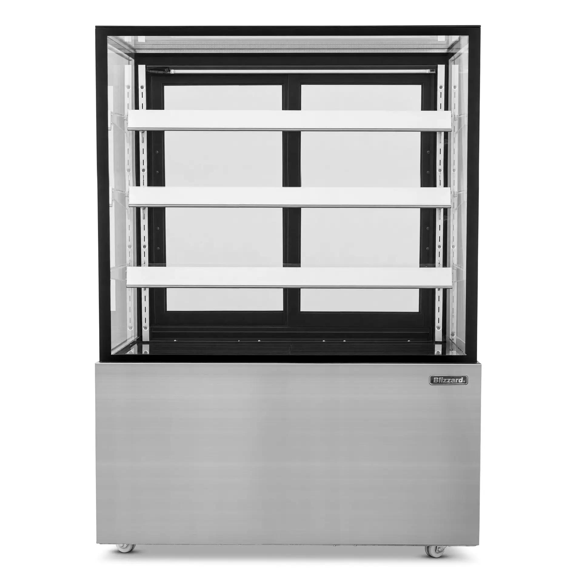 BLIZZARD 1.2m Triple Tier Heated Flat Glass Display Unit - Image 2