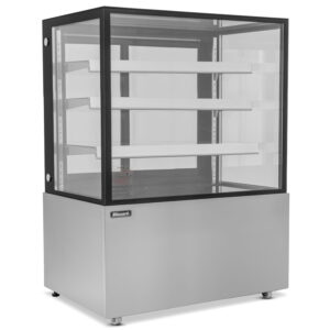 BLIZZARD 1.2m Triple Tier Refrigerated Flat Glass Display Unit