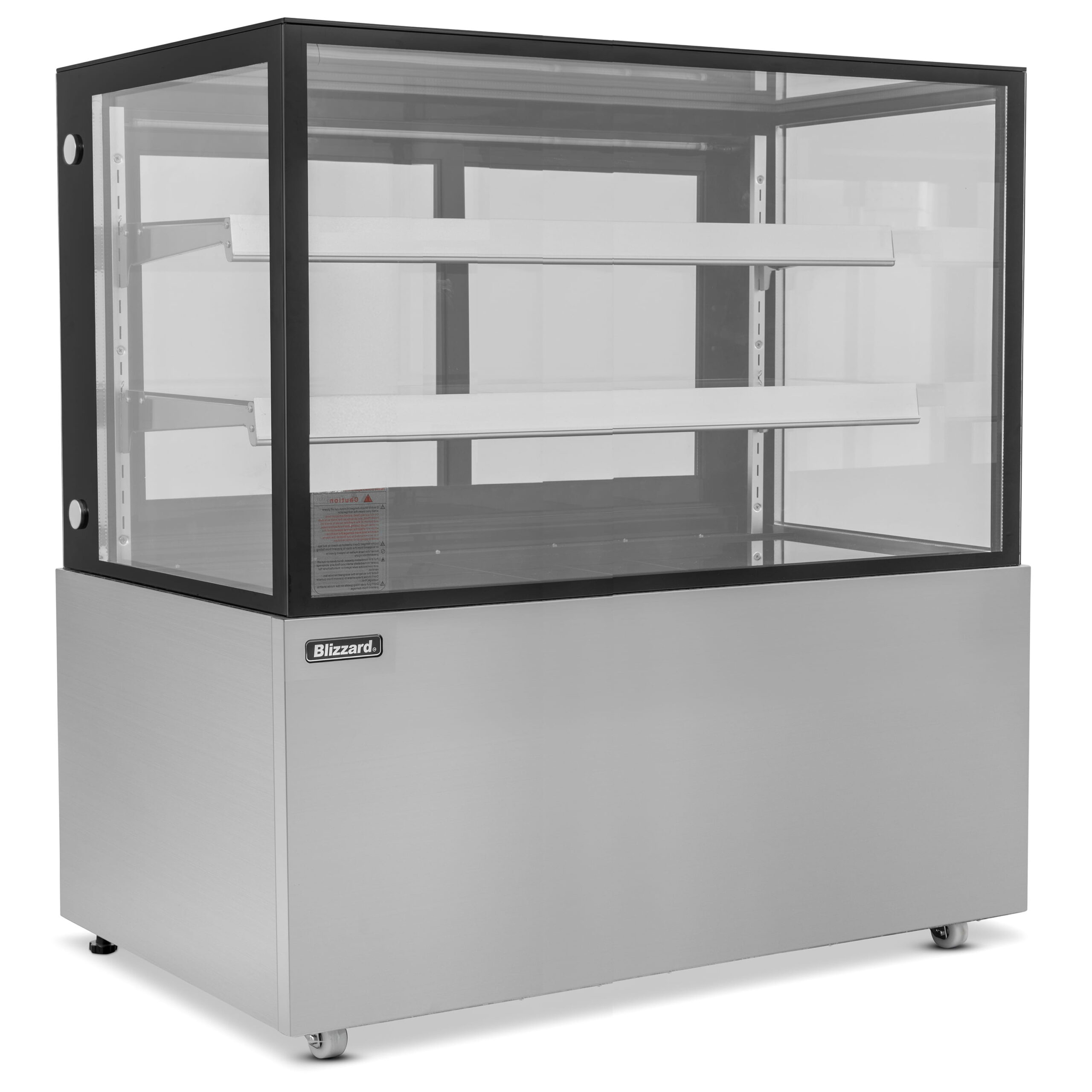 BLIZZARD 1.5m Double Tier Refrigerated Flat Glass Display Unit