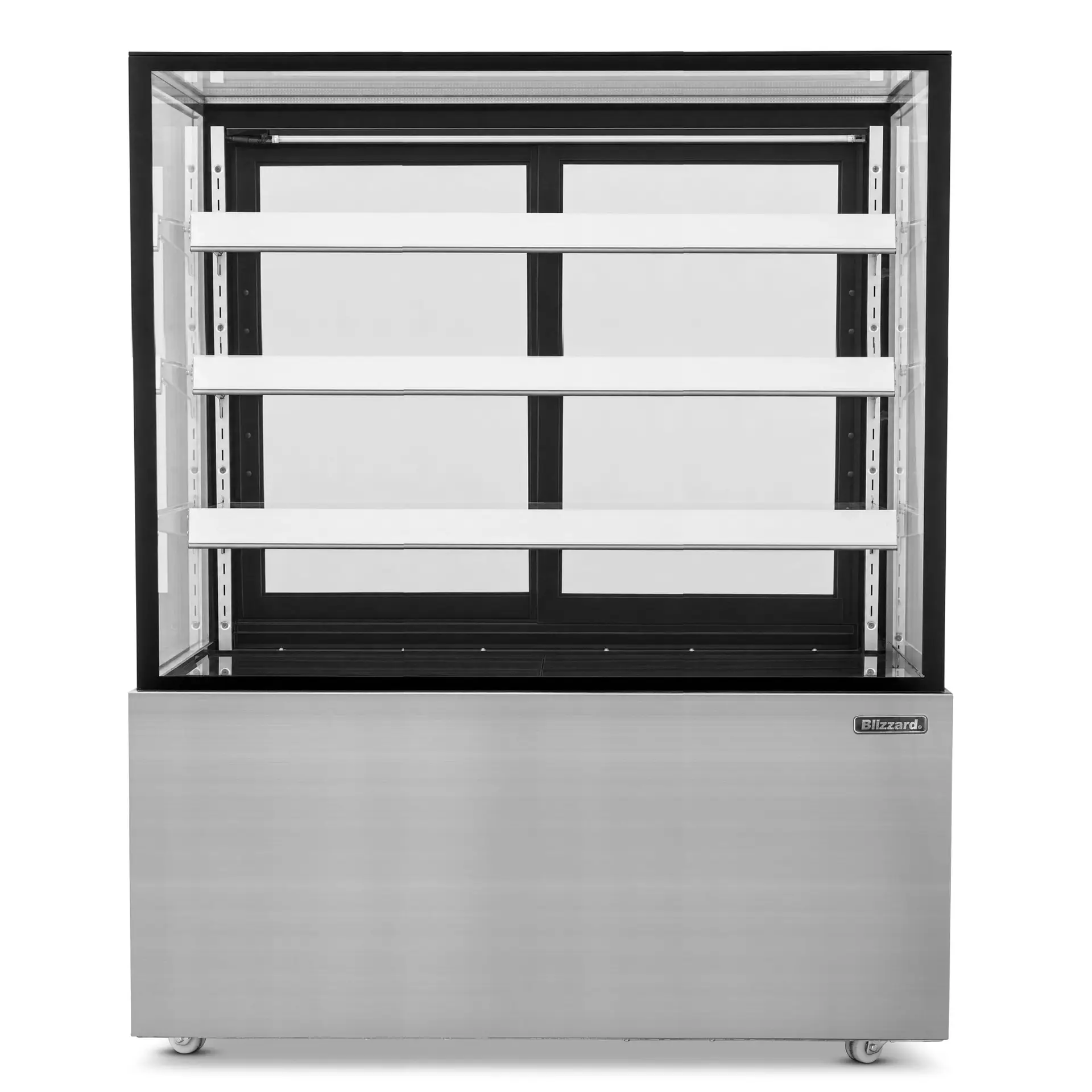 BLIZZARD 1.5m Triple Tier Heated Flat Glass Display Unit - Image 2