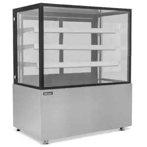 BLIZZARD 1.5m Triple Tier Heated Flat Glass Display Unit