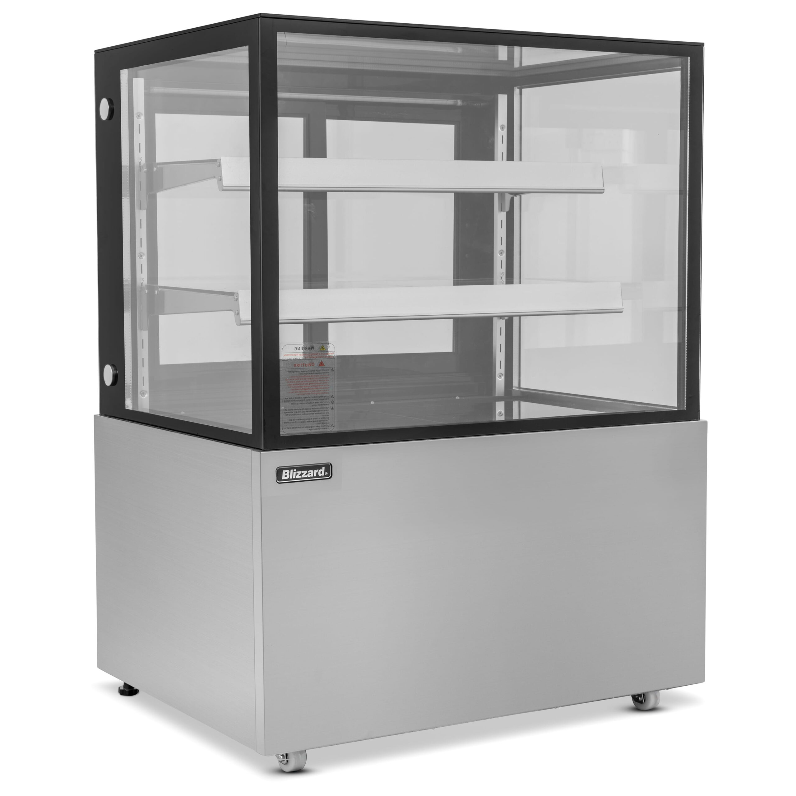 BLIZZARD 92cm Double Tier Refrigerated Flat Glass Display Unit