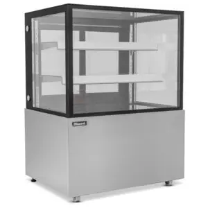 BLIZZARD 92cm Double Tier Heated Flat Glass Display Unit