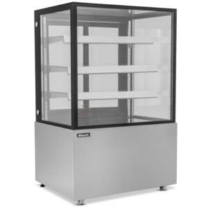 BLIZZARD 92cm Triple Tier Refrigerated Flat Glass Display Unit