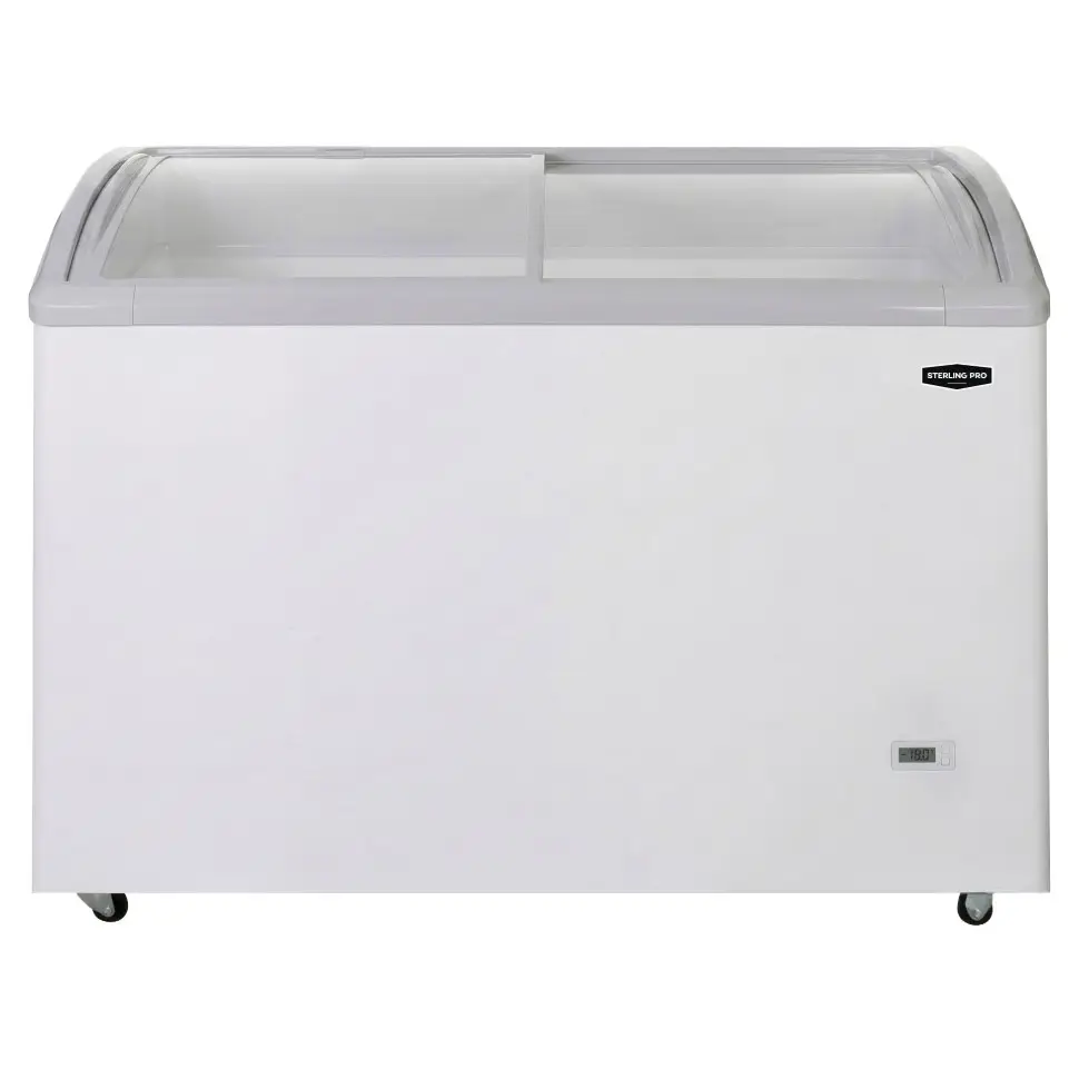 Sterling Pro SP451GC Cobus Sliding Lid Display Chest Freezer, 367 Litres